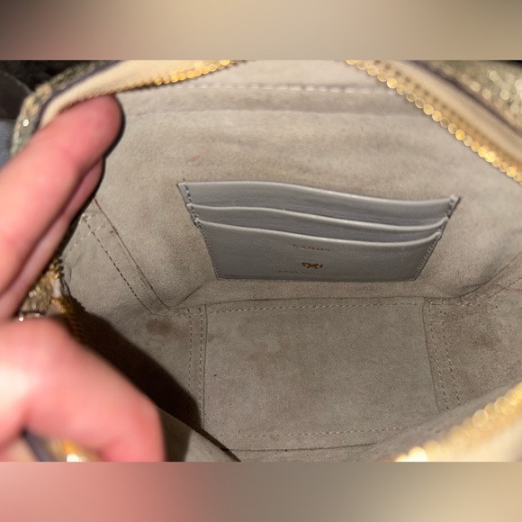 Anya Hindmarch Metallic Smiley Crossbody Gold - Picture 5 of 10